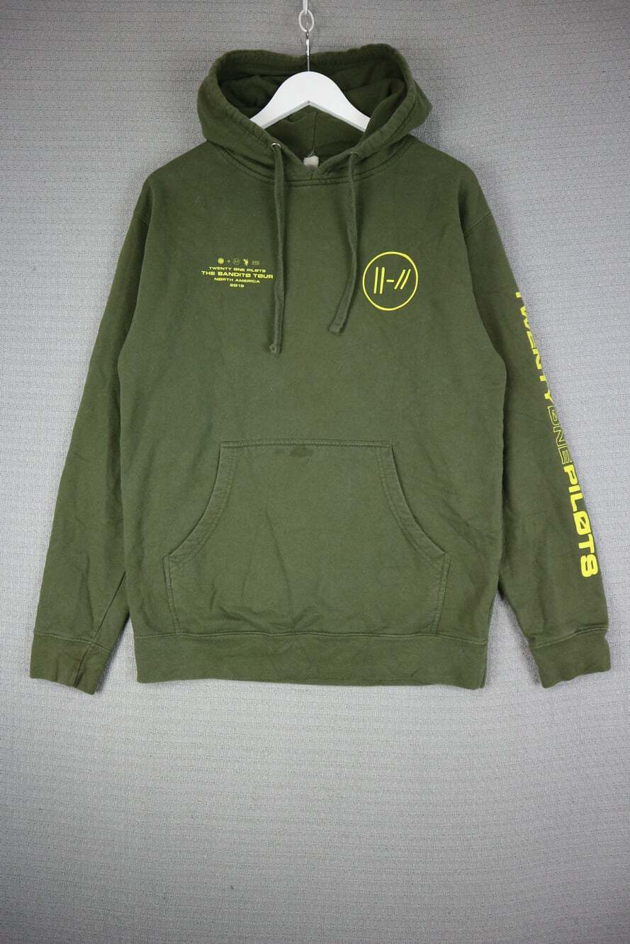 Independent Trading Co. Twenty One Pilots Bandito Tour Hoodie Olive Green Size M